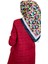 Shecarf Quare Rayon Eşarp - Desenli Avangard Eşarp - Dijital Baskı - Kadın Tesettür 01102 1
