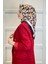 Shecarf Quare Rayon Eşarp - Desenli Avangard Eşarp - Dijital Baskı - Kadın Tesettür 01102 3