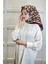 Shecarf Quare Rayon Eşarp - Desenli Avangard Eşarp - Dijital Baskı - Kadın Tesettür 01102 2