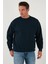 Regular Fit Bisiklet Yaka Pamuklu Içi Tüylü Yumuşak Şardonlu Sweat Erkek Sweat 5905255 5