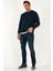 Pamuklu Regular Fit Bisiklet Yaka Sweat Erkek Sweat 5905453 2