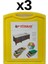 3'lü Türkay 32.5X26.5X1 cm Saplı-Oluklu Polietilen Kesme Tahtası Kesim Levhası 1237 1