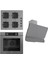 Fryart Ss Serisi Gri Set (SS208 + XE63CPR +D082 ) - Kare Emaye Izgara 1