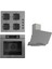 Fryart Ss Serisi Gri Set (SS208 + XE63CPR +D065 ) - Kare Emaye Izgara 1