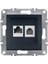 Schneider Antrasit 1XRJ45 & 1XRJ11 Priz 1