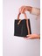 Kadın Omuz Çantası 4 Bölmeli Ayarlanabilir Geniş Askılı 24X20 cm 4002 Lk Siyah Taba Kombin 4