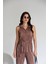 Julidress Vizon Taş Düğmeli Kuşaklı Kolsuz Gömlek Pantolon Alt Üst Premium Piliseli Takım 1