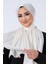 Ekru Harem Scarf Kristal Saten Şal 5
