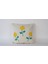 Ayçiçeği Desenli Krem Duck Keten Kumaş 50X50 Dekoratif Kırlent Kılıfı 1