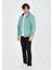 Unisex Tam Fermuarlı Kapşonlu Sweatshirt - Mint Yeşili 1