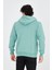 Unisex Tam Fermuarlı Kapşonlu Sweatshirt - Mint Yeşili 2