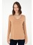 Kadın Camel Sweatshirt 50289542-VR015 3