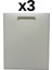 3'lü Türkay 32.5X26.5X2 cm Saplı Polietilen Kesme Tahtası Kesim Levhası 1145 1