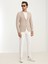 Bej Düz Slim Fit Ceket 3