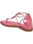 Pembe Hakiki Deri Kadın Sandalet - K24Y1SN67415-S1T 2