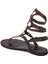 Kahve Deri Kadın Sandalet - K24Y1Sn67418-C2Z Kahve 2
