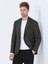 Haki Baskılı Modern Fit Örme Ceket 3