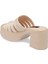 Kahve Vegan-Tekstil Kadın Terlik - K24Y1TR67423-T3Q Kahve 2