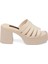 Kahve Vegan-Tekstil Kadın Terlik - K24Y1TR67423-T3Q Kahve 3