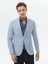 Açık Mavi Düz Slim Fit Ceket 1