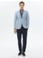 Açık Mavi Düz Slim Fit Ceket 2