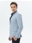 Açık Mavi Düz Slim Fit Ceket 4