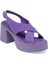 Mor Vegan-Tekstil Kadın Sandalet - K24Y1SN67404-T3S 1