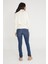 Slim Fit Likralı Hamile Jean Orta Mavi Pantolon 1024 2