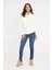 Slim Fit Likralı Hamile Jean Orta Mavi Pantolon 1024 4
