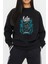Korn Metal Müzik Baskılı Siyah Kadın Erkek Pamuklu Sweatshirt Cu27 2