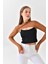Dik Yaka Boyunluklu Kolluk - Pamuk Bolero Crop, Uzun Kollu Balıkçı Yaka, Rahat ve Şık Tasarım 3