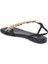 Siyah Hakiki Deri Kadın Sandalet - K24Y1SN67406-A23 2
