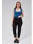 Petrol Mavi Sıfır Kol Kare Yaka Dekolteli Çıtçıtlı Bodysuit 4