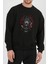 Naruto Itachı Anime Baskılı Siyah Kadın Erkek Pamuklu Sweatshirt Cu32 2