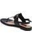 Siyah Hakiki Deri Kadın Sandalet - K24Y1SN67409-A23 2
