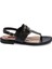 Siyah Hakiki Deri Kadın Sandalet - K24Y1SN67409-A23 3