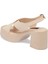 Kahve Vegan-Tekstil Kadın Sandalet - K24Y1Sn67404-T3Q Kahve 2