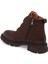 Kahve Hakiki Nubuk Deri Kadın Casual Bot - K24K1BT67511-A39 2