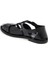Siyah Deri Kadın Sandalet - K24Y1SN67405-A23 Siyah 2