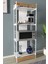 Rafito Metal & Ahşap Bohem 4 Raflı Mdf Çok Amaçlı Mutfak Rafı - 30*160 cm 1