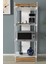 Rafito Metal & Ahşap Bohem 4 Raflı Mdf Çok Amaçlı Mutfak Rafı - 30*160 cm 2