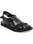 Siyah Hakiki Deri Erkek Sandalet - E24Y1SN56793-A23 1
