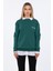 Reveur De Jour Nakışlı Sweatshirt - Yeşil 3