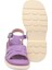 Lila Hakiki Deri Kadın Sandalet - K24Y1SN67157-S1T 4