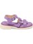 Lila Hakiki Deri Kadın Sandalet - K24Y1SN67156-S1T 3