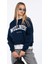 Wellness Baskılı Sweatshirt - Lacivert 1