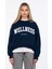 Wellness Baskılı Sweatshirt - Lacivert 3