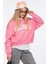 Wellness Baskılı Sweatshirt - Pembe 2