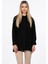 Basic Kapüşonlu Sweatshirt - Siyah 4