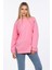 Reglan Kol Yırtmaçlı Sweatshirt - Pembe 4